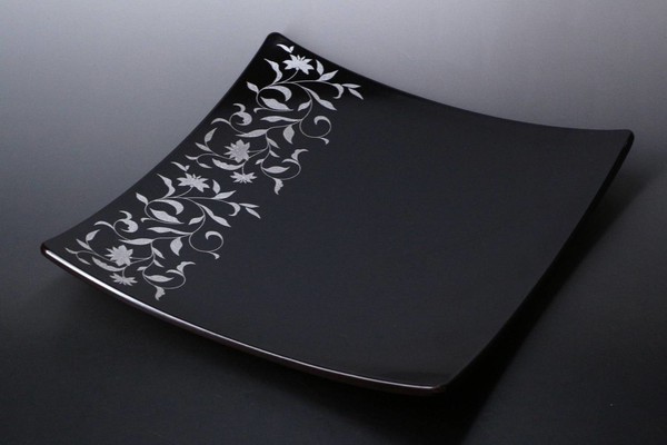 アールデコスクエアディッシュ 溜 / 生活雑貨 食器・キッチン 皿 大皿･中皿の通販は