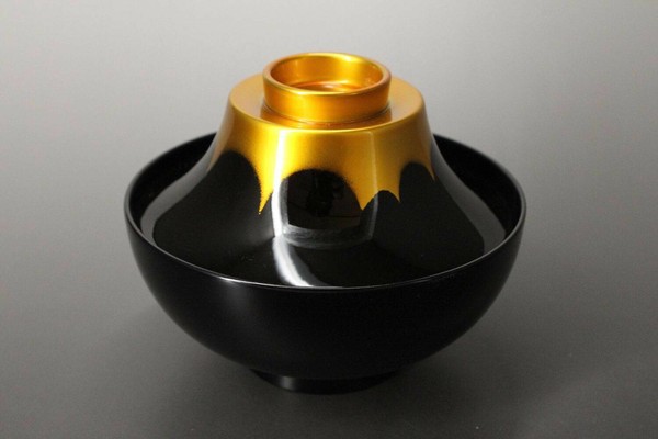 富士山吸物椀 黒/金 / 生活雑貨 食器・キッチン 碗・椀 汁椀の通販は 6,442円