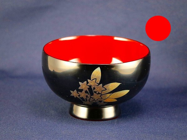 誕生花付き汁椀 朱 3月21日 マダカスカルジャスミン / 生活雑貨 食器・キッチン 碗・椀の通販は 10,500円