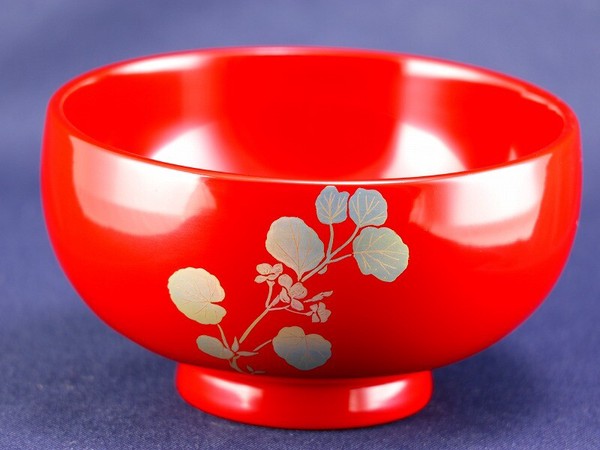 誕生花付き汁椀 朱 5月28日 籬通(カキドオシ) / 生活雑貨 食器・キッチン 碗・椀の通販はその他キッチン・食器・調理