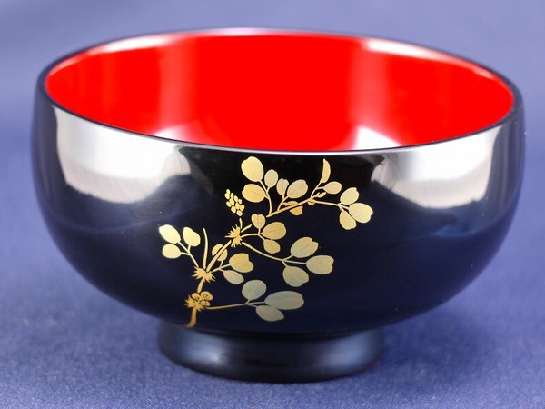 誕生花付き汁椀 黒 5月29日 白詰草 / 生活雑貨 食器・キッチン 碗・椀の通販は 7,875円