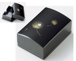 日展作家・冨田立山作 木製越前塗 沈金飛花 名刺箱(小) 黒 / 生活雑貨 ステーショナリー・クラフト ファイリング用品 名刺・カードホルダーの通販は 14,738円