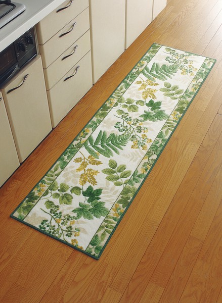 南洋柄ロングキッチンマット 日本製 / 家具・インテリア ファブリック・敷物 ラグ・マットの通販は
