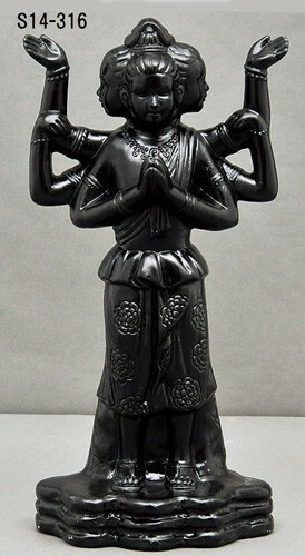 幸福を招く 楽しくお目出度い「縁起の置物」 阿修羅像 数珠掛け・特大/黒 / 家具・インテリア インテリア雑貨 置物・オブジェの通販は