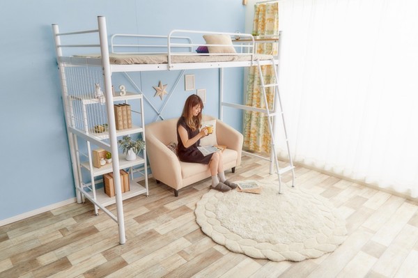 シングル Pionnier ロフトパイプベッド / 家具・インテリア 寝具の通販は 36,816円