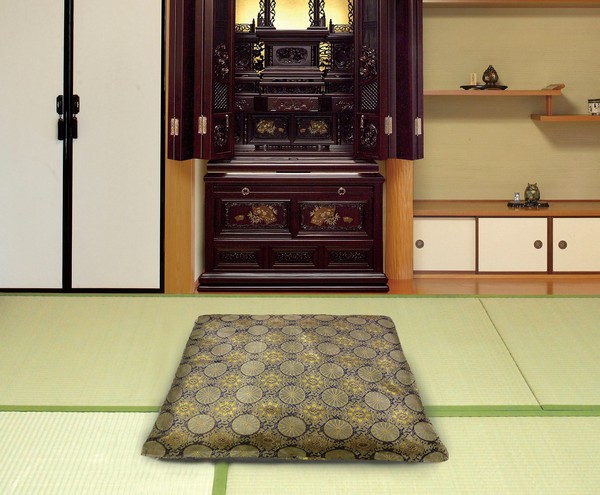 仏具・和敷物 御前座布団カバー 「華(はな)」 約62×64cm / 家具・インテリア ファブリック・敷物の通販は 5,010円