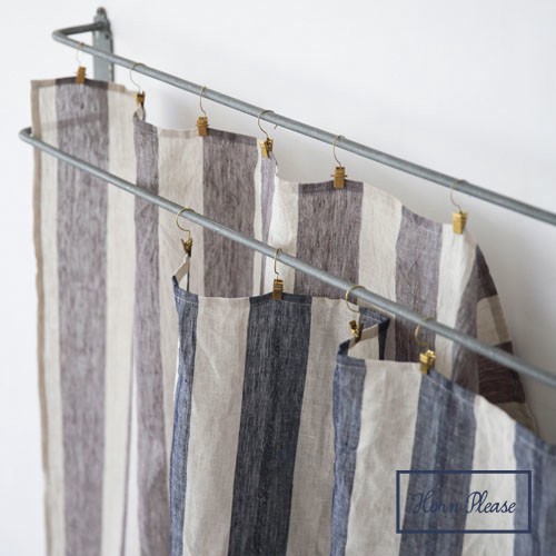 フリークロスリネンストライプアクシス / 家具・インテリア ファブリック・敷物 マルチカバーの通販は 5,620円