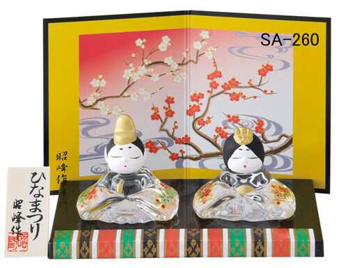 ひな祭り 「置物とインテリア」雛人形 彩絵 硝子座雛 / 家具・インテリア インテリア雑貨 置物・オブジェ 人物の通販は