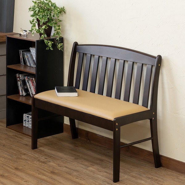 LBRのみ予約販売 コローナ ダイニングベンチチェア87 DBR/LBR / 家具・インテリアの通販は