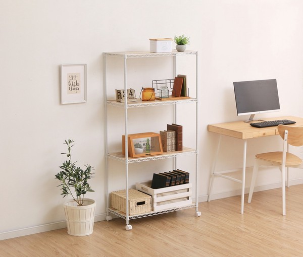 アイリスオーヤマ 大口受付中! メタルラック カラーメタルラック ウッドボード付き / 家具・インテリア 収納家具 ラック・シェルフ