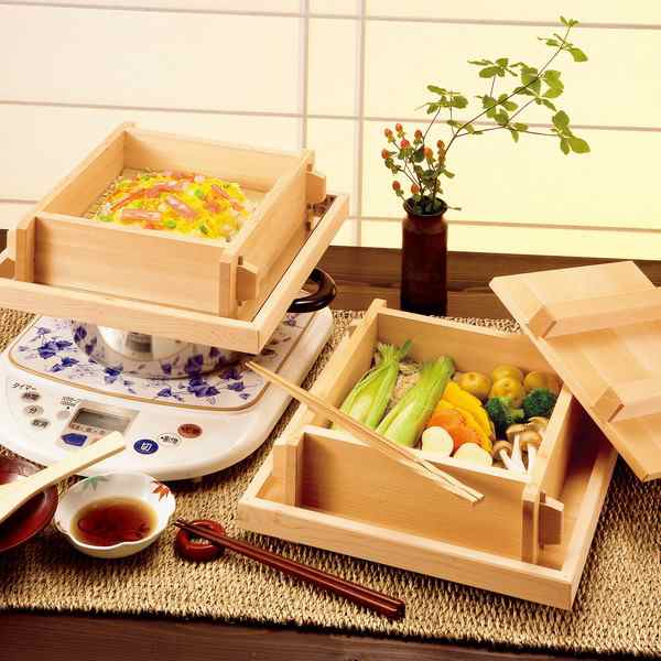お手頃価格 (身1段) 9寸 お座敷セイロ 椹 竹スダレ別売 食器 生活雑貨 / タイムセール