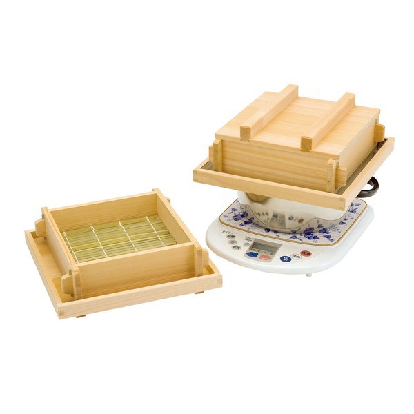 魅了 8寸 椹・お座敷セイロ (身1段) 食器 生活雑貨 / 竹スダレ別売 業務用洗剤