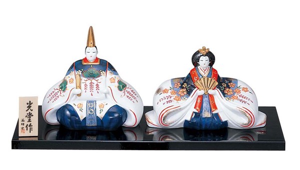 ひな祭り 「置物とインテリア」雛人形 染錦 内裏雛 / 家具・インテリア インテリア雑貨 置物・オブジェ 人物の通販は