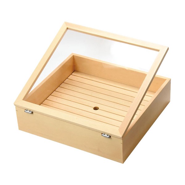 ネタ箱 目皿・アクリル蓋付 自在蓋仕様 フラット/傾斜型 日本製 / 生活雑貨 食器・キッチン キッチンツール