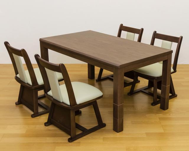 離島配送不可】3段階継脚ダイニングコタツ135x80 BR/NAの通販はau PAY