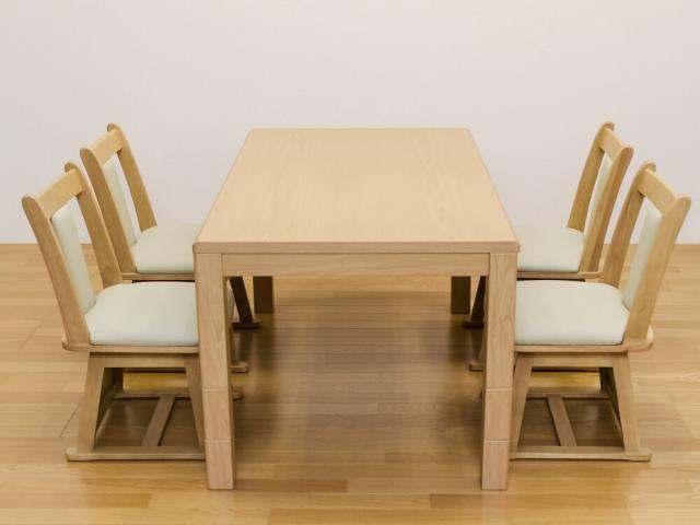 離島配送不可】3段階継脚ダイニングコタツ135x80 BR/NAの通販はau PAY