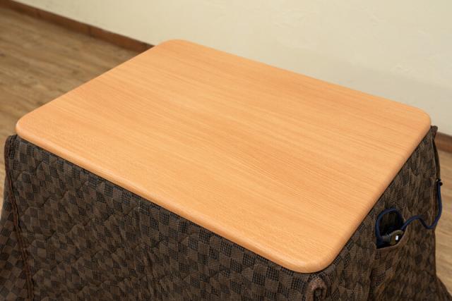 ダイニングコタツ80×60・掛け布団セット BR/NA