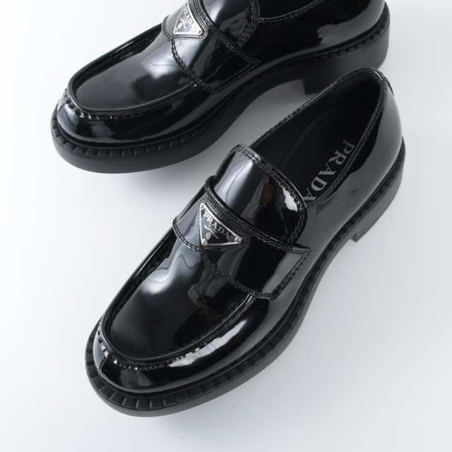 PRADA プラダ シューズ パテントレザー ローファー 2DE127 069 メンズ ブラック エナメル パテントレザー ラバーソール  トライアングルロゴ ドレスシューズ 春夏 人気 おすすめ プレゼントの通販はau PAY マーケット - セレクトショップＦＥＬＩＣＥ | au  PAY マーケット ...