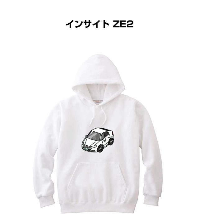 MKJP パーカー 車好き プレゼント 車 メンズ 誕生日 彼氏 イベント クリスマス 男性 シンプル かっこいい ホンダ インサイト ZE2 送料無料の通販は 7,800円