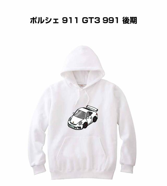 MKJP パーカー 車好き プレゼント 車 メンズ 誕生日 彼氏 イベント クリスマス 男性 シンプル かっこいい 外車 ポルシェ 911 GT3 991 後期 送料無料の通販は 7,800円