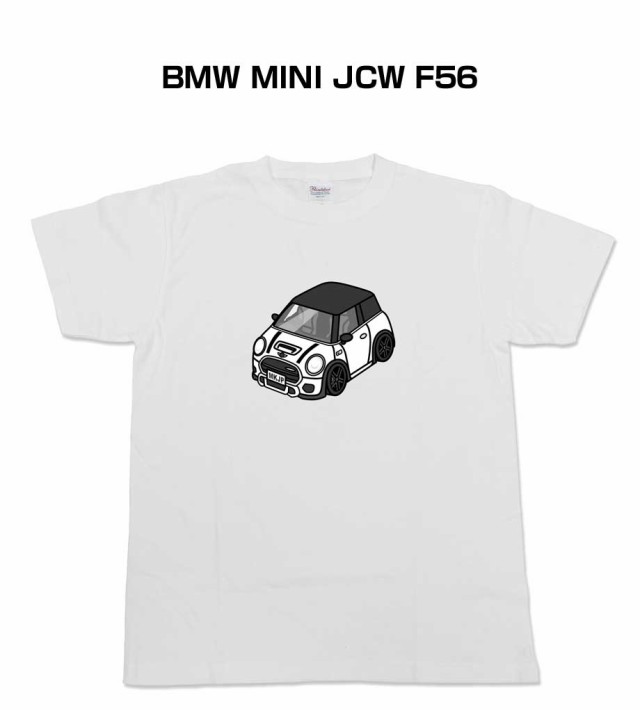 Tシャツ モノクロ シンプル 車好き プレゼント 車 祝い クリスマス 男性 外車 BMW MINI JCW F56 送料無料の通販は