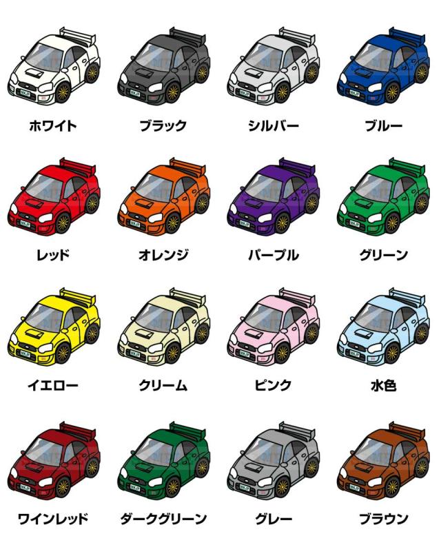 MKJP 車どうでしょうステッカー 2枚入り スバル インプレッサ GDB 送料