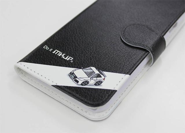 シビックタイプR FK8後期 Side.ver国産本革・手帳型iPhoneケース