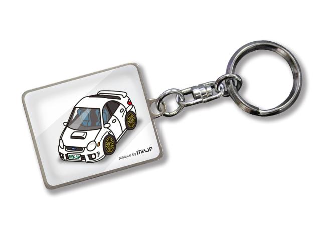 車種別かわカッコいい キーホルダー スバル インプレッサ WRX GDA 前期