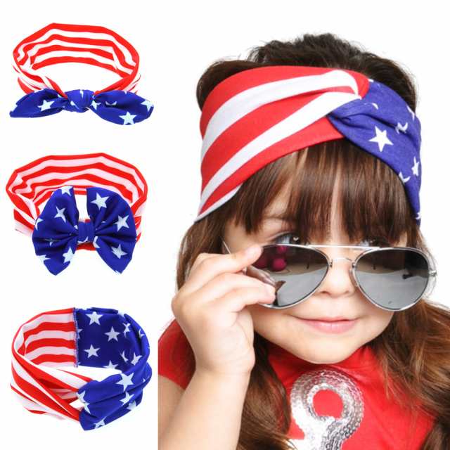 赤ちゃん米国の旗のパターンかわいいヘアバンドの帽子の装飾誕生日フェスティバルギフトの通販はau Pay マーケット エビの家