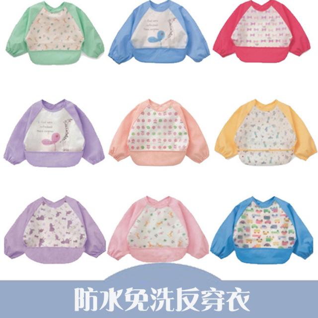 赤ちゃんかわいい防水ビブス漫画ロングスリーブエプロンスモックの通販はau Pay マーケット エビの家