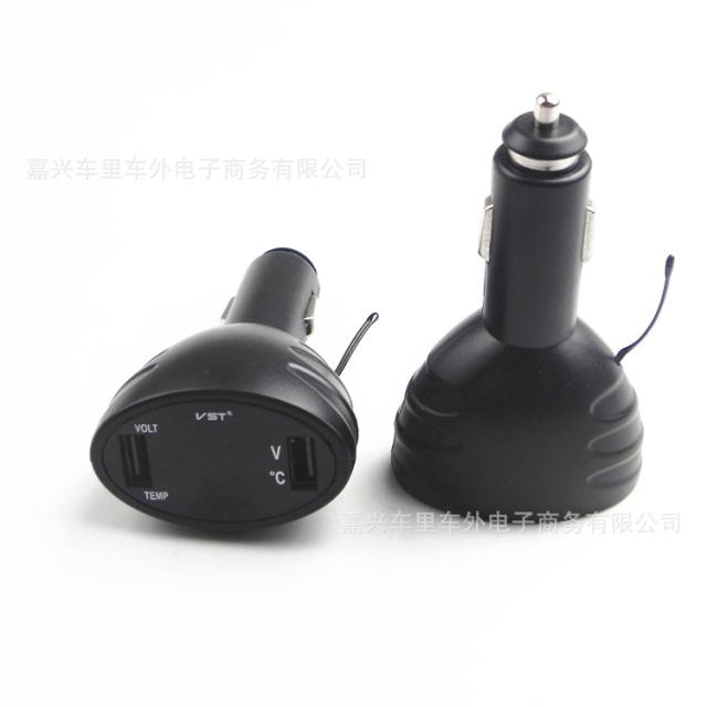 自動車デジタルled温度計電圧計自動デュアルusb充電器バッテリモニタ温度計の通販はau Pay マーケット キキ屋