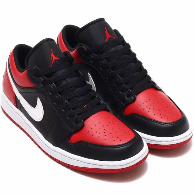 ナイキ エアジョーダン 1 ロー NIKE AIR JORDAN 1 LOW black/gym red-white 553558-066 ブラック ジムレッド スニーカー AJ1 BREDの通販は