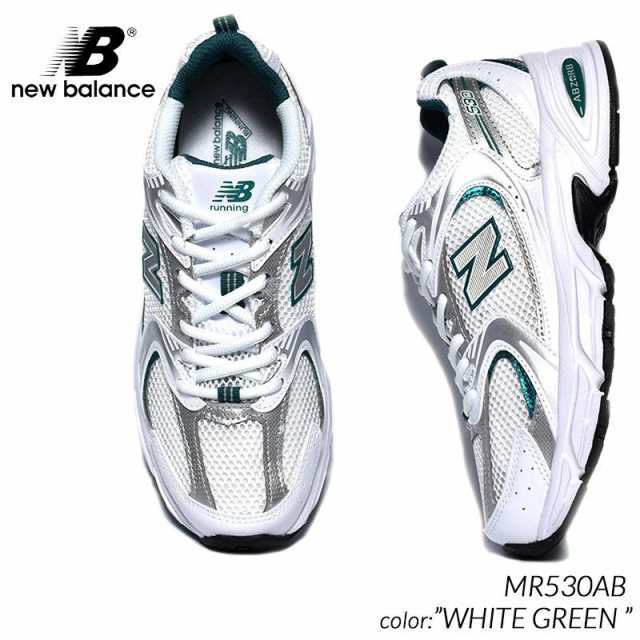 NEW BALANCE MR530AB WHITE GREEN ニューバランス スニーカー ( 白 ホワイト 緑 グリーン 725 992 D レディース ウィメンズ )の通販は