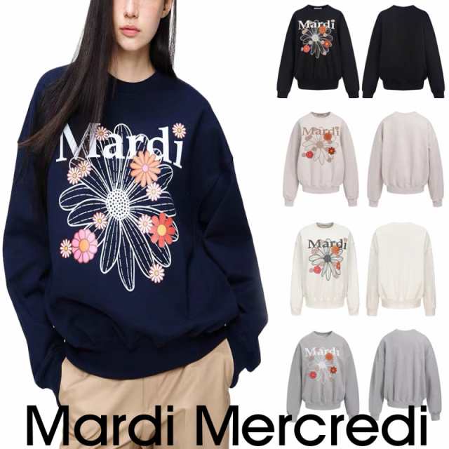 並行輸入品 Mardi Mercredi マルディメクルディ FLOWERMARDI トレーナー トップス スウェット プレゼント ストリート 正規品