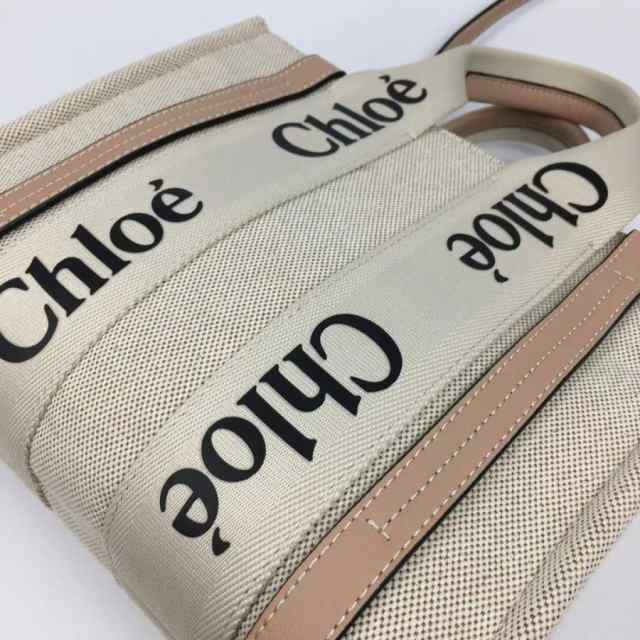 新品 クロエ トートバッグ woody ショルダーバッグ CHLOE スモール 