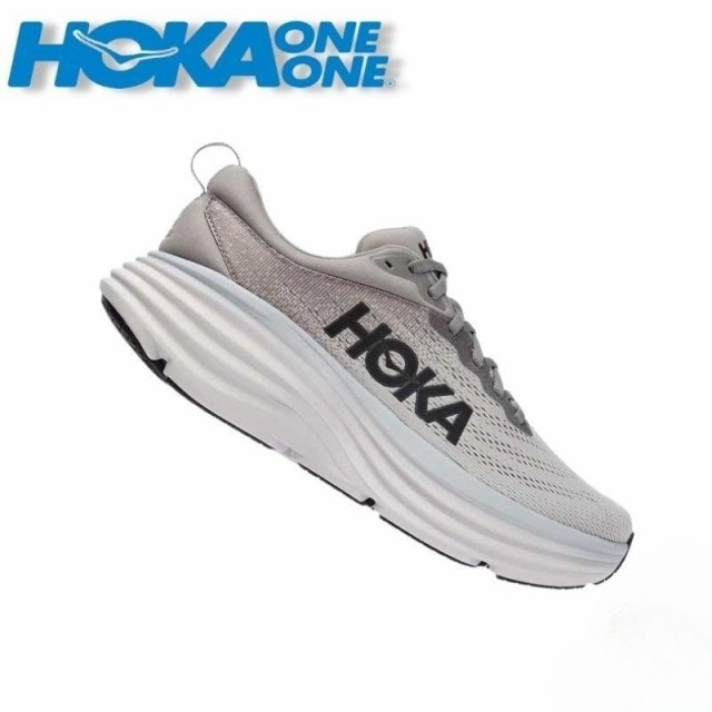 ホカオネオネ HOKA ONE ONE Bondi 8 シューズ ブーツ スニー カー ボンダイ Sharkskin/Harbor Mist [並行輸入品]