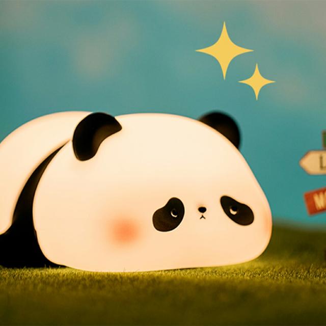 ナイトライト パンダ かわいい コンセント デスクライト おやすみライト 明るさ調節 寝室 卓上 授乳ライト プレゼント_13
