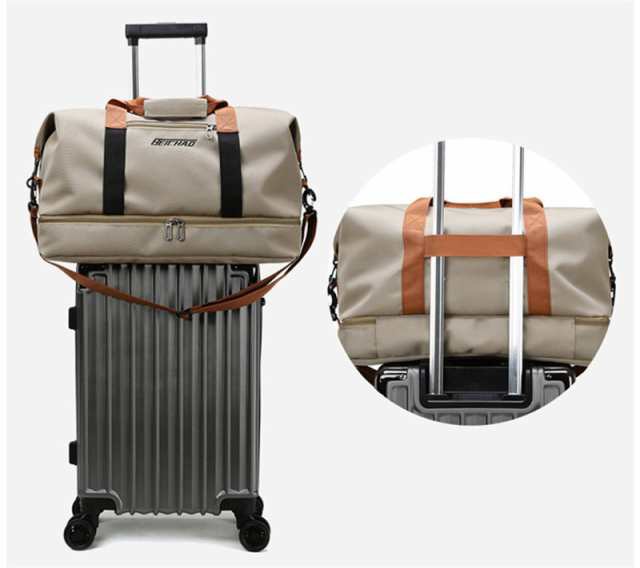 ボストンバッグ レディース メンズ 旅行バッグ 大容量 4WAY 旅行カバン 入院バッグ キャリーオンバッグ 防水 軽量 折りたた_6