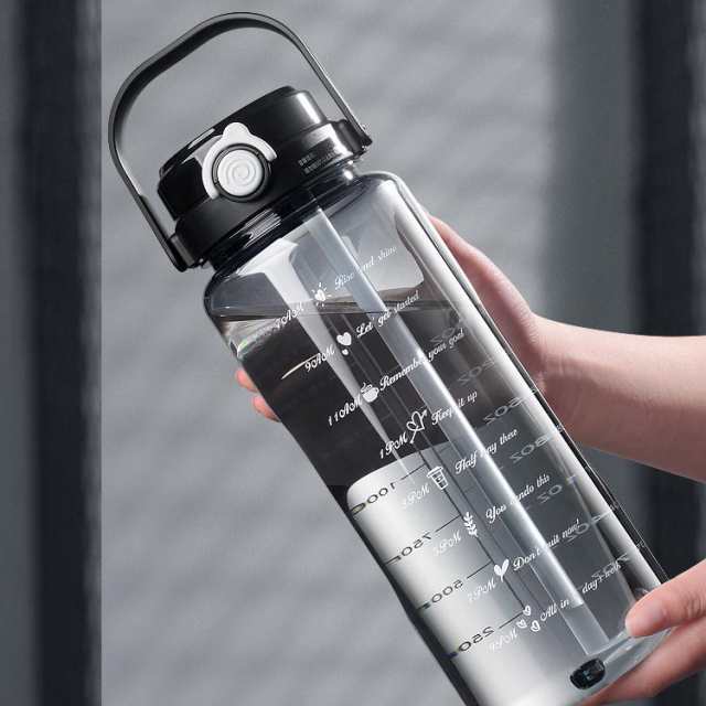 【2タイプ*2サイズ選べる】 [透明・グラデーションカラー] ウォーターボトル 水筒 1.5リットル 1.5L 2L ウォーター ボトル タイムマ_3