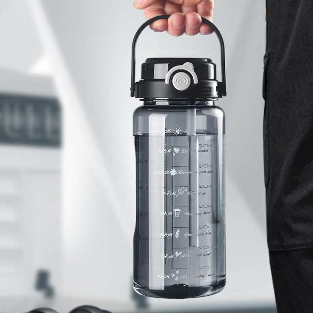 【2タイプ*2サイズ選べる】 [透明・グラデーションカラー] ウォーターボトル 水筒 1.5リットル 1.5L 2L ウォーター ボトル タイムマ_4
