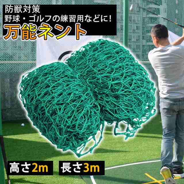 ゴルフネット 2m×3m 網のみ ネット 練習 練習ネット スイング練習 折りたたみ ゴルフ練習用品 自宅 庭 野球 テニス サッ