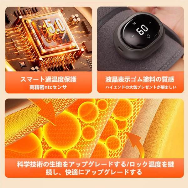 マッサージ器 膝サポーター 膝の痛 薬包加熱 膝マッサージ器 膝マッサージャー ひざ ケア 温熱 加圧 プレゼント ギフト