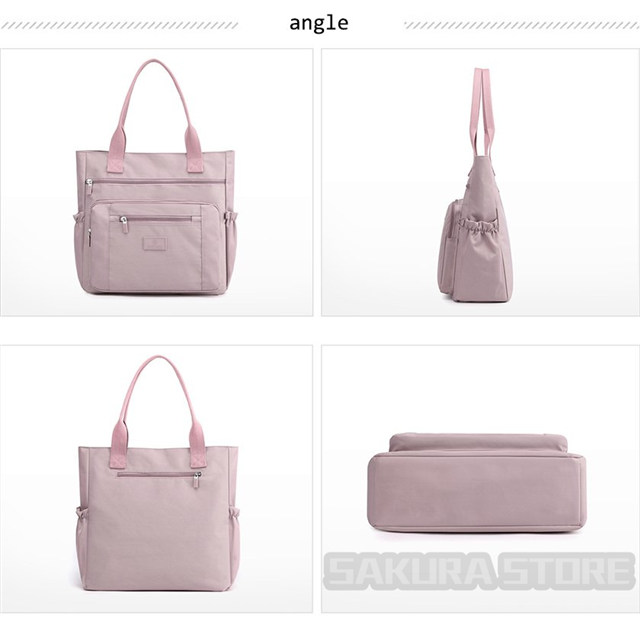 トートバッグ 肩掛けバッグ ハンドバッグ マザーズバッグ 2way A4 大容量 レディース 女の子 軽量 撥水 カジュアル シンプル 通勤通学 アウトドア 杢カラー_4