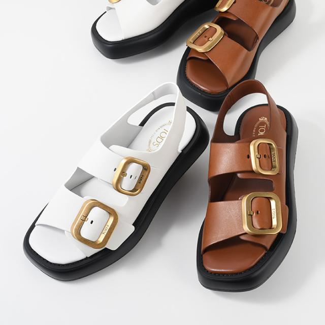 TODS トッズ シューズ 靴 レザー サンダル XXW11K0FH50GOC