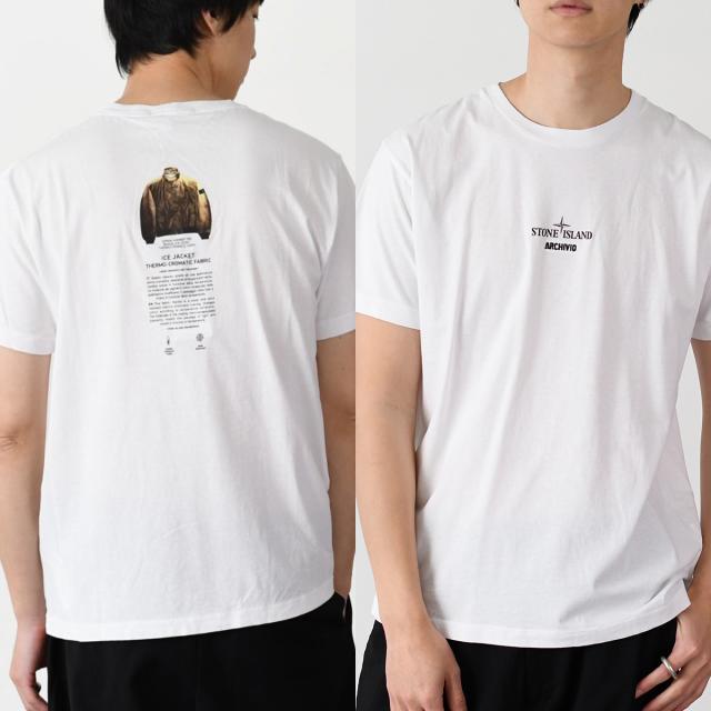 Stone  ARCHIVIO Tシャツ STONE ISLAND (ストーンアイランド) ARCHIVIO プリント クルー