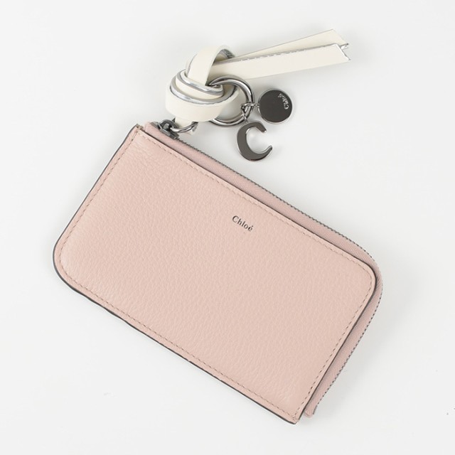 CHLOE クロエ カードケース カードホルダー フラグメント CHC24SP944L95 レディース ベージュ コインケース レザー チャーム 人気 おすす