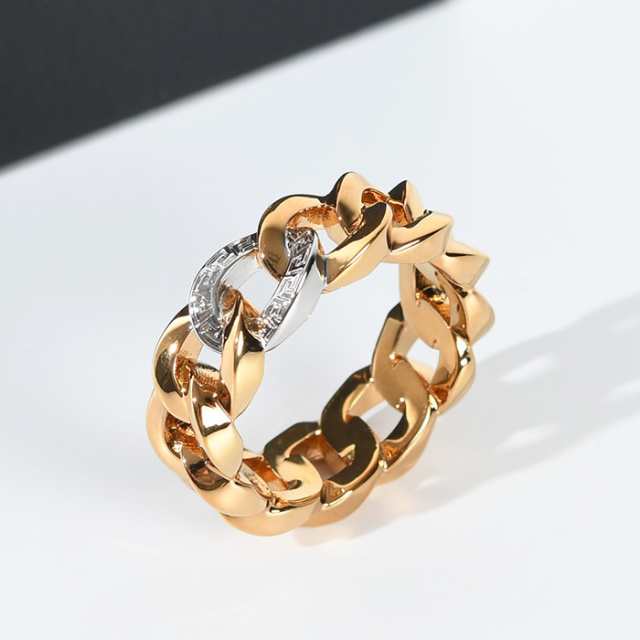 VERSACE ヴェルサーチェ ヴェルサーチ 指輪 アクセサリー メドゥーサ チェーン リング DG5I020 DJMT メンズ ユニセックス GOLD ゴールド