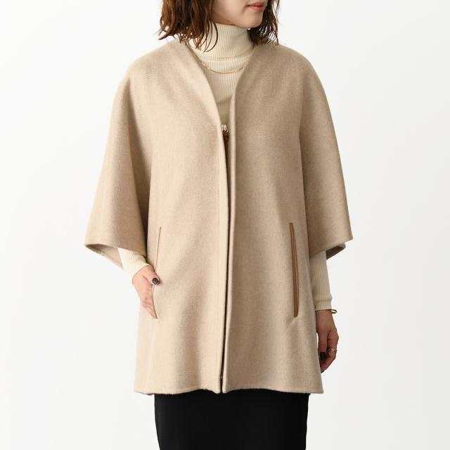 Max Mara マックスマーラ ポンチョ ケープ コート アウター ARIS アリス カシミアジップアップケープ 14731061600 レディース ベージュ カシミア ノーカラーの通販は 164,800円