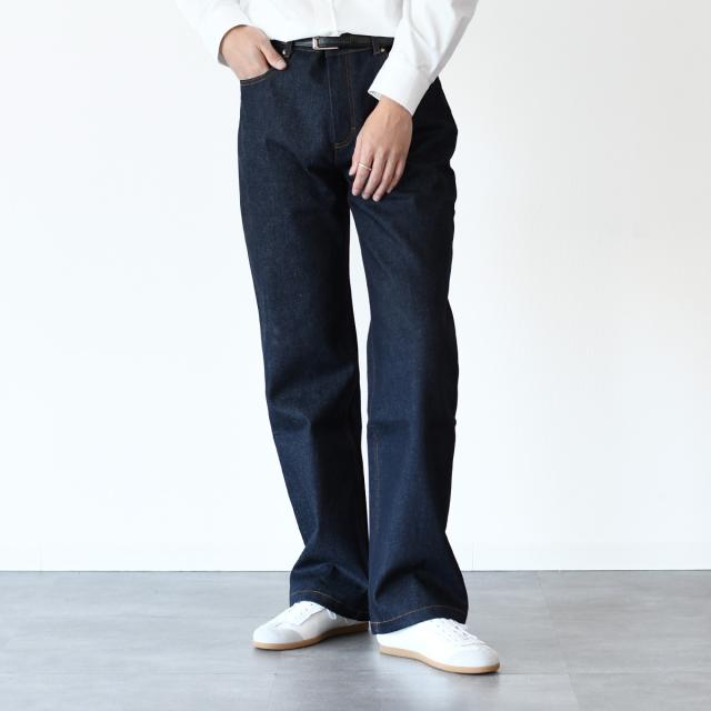 AMI ALEXANDRE MATTIUSSI アミ パリス デニム ボトムス UTR500 DE0011 スリムフィット ジーンズ メンズ ユニセックス ブルー インディゴ ストレート カジュアル コットンの通販は 20,860円