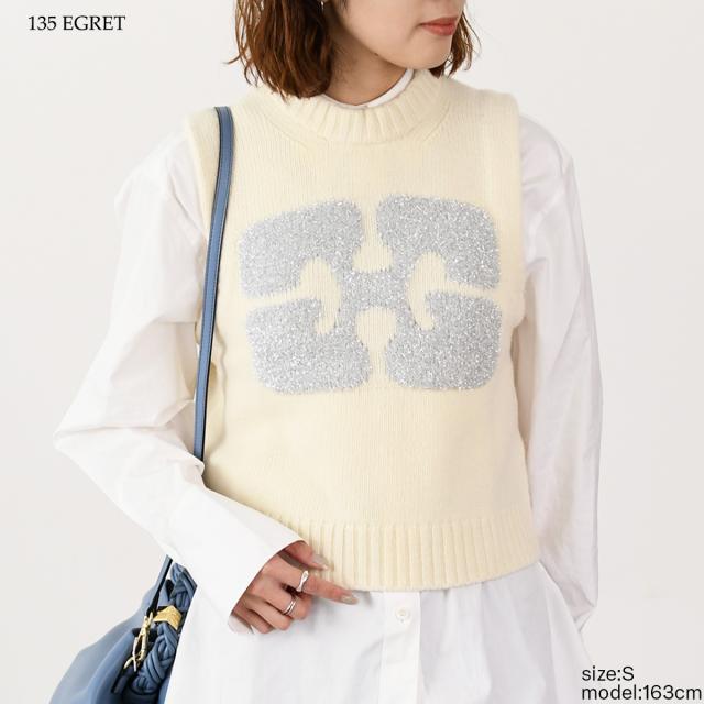 GANNI ガニー ニットベスト トップス ベスト GRAOHIC VEST K2252 GANNI ガニー ニットベスト トップス ベスト GRAOHIC VEST K2252